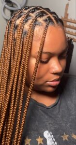 medium knotless braid