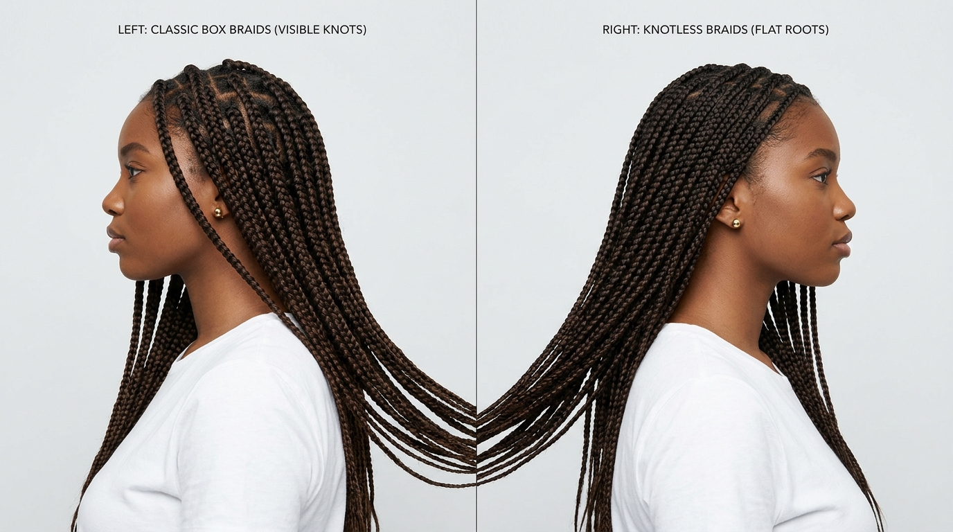 Knotless Braids vs. Box Braids: Which Is Better for Your Hair Type?